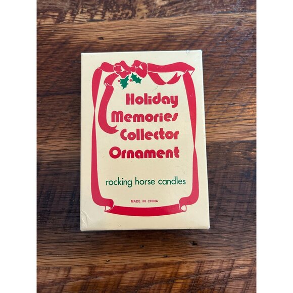 Vintage Rocking Horse Candle Holders - Set Of 2 Hand-Painted With Original Box C - Picture 8 of 11
